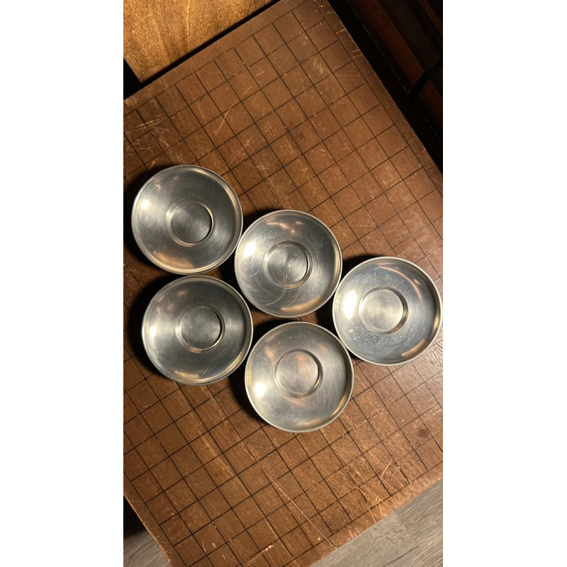 藏六茶托 茶道具 在銘 錫製 雕刻 時代物 古美術（古董日本茶道具