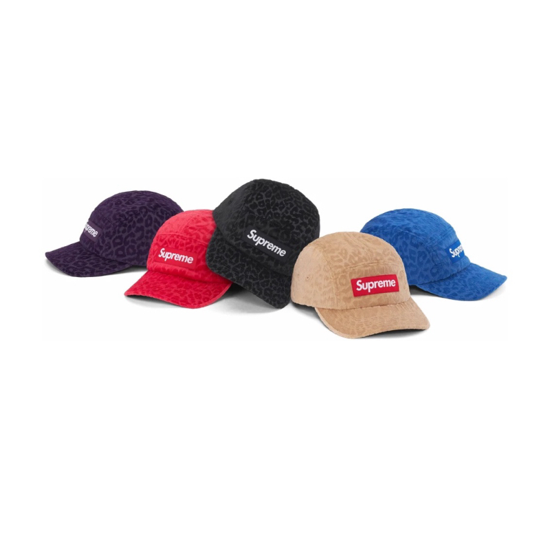 全新現貨23 Supreme Leopard Corduroy Camp Cap | 蝦皮購物