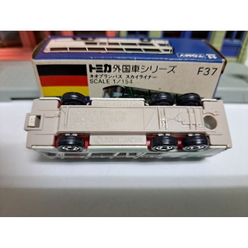 Tomica 日製藍盒外國車F37 絕版Neoplan Bus Skyliner 雙層巴士