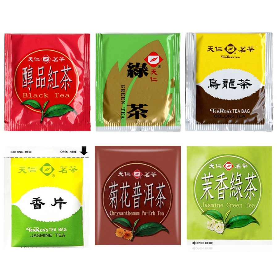 🍵《嚴選好茶》天仁茗茶防潮茶包/綠茶/紅茶/茉香綠茶/香片茶/烏龍茶/菊花普洱茶/天仁茗茶茶包/天仁茶葉包/飯店旅館備品 | 蝦皮購物