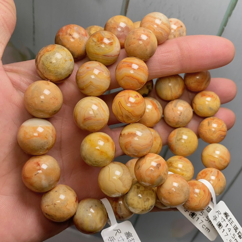 奇幻晶球》墨西哥🇲🇽 瘋狂瑪瑙手珠瑪瑙大咪數手串手珠| 蝦皮購物