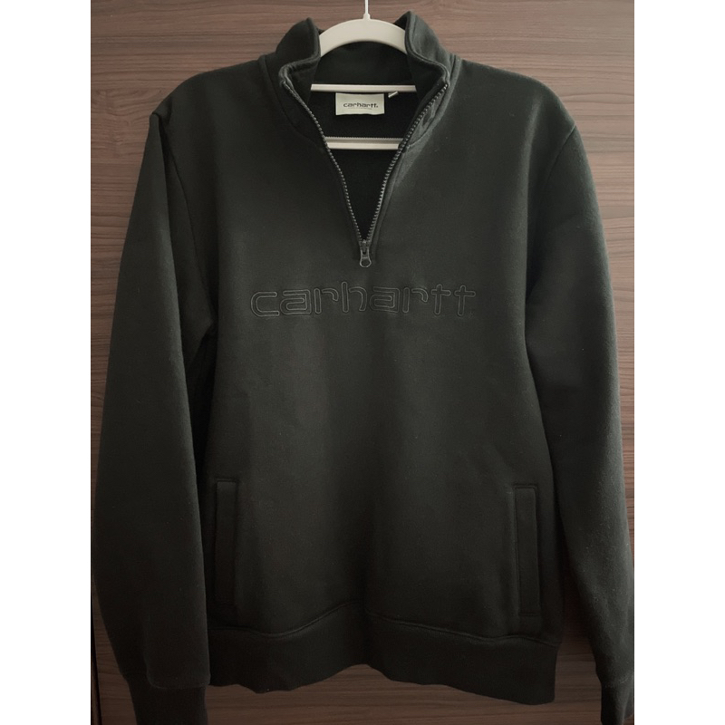 Carhartt team script half best sale zip sweat