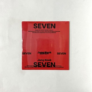 Jung Kook Seven Weekend Ver. Single CD 單曲