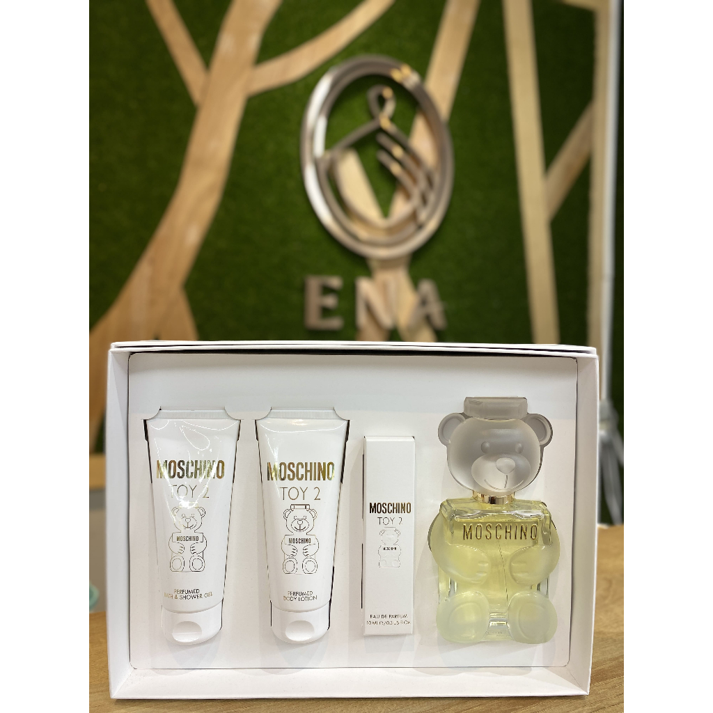 MOSCHINO TOY2 熊芯未泯2 白熊香水限量四入禮盒| 蝦皮購物