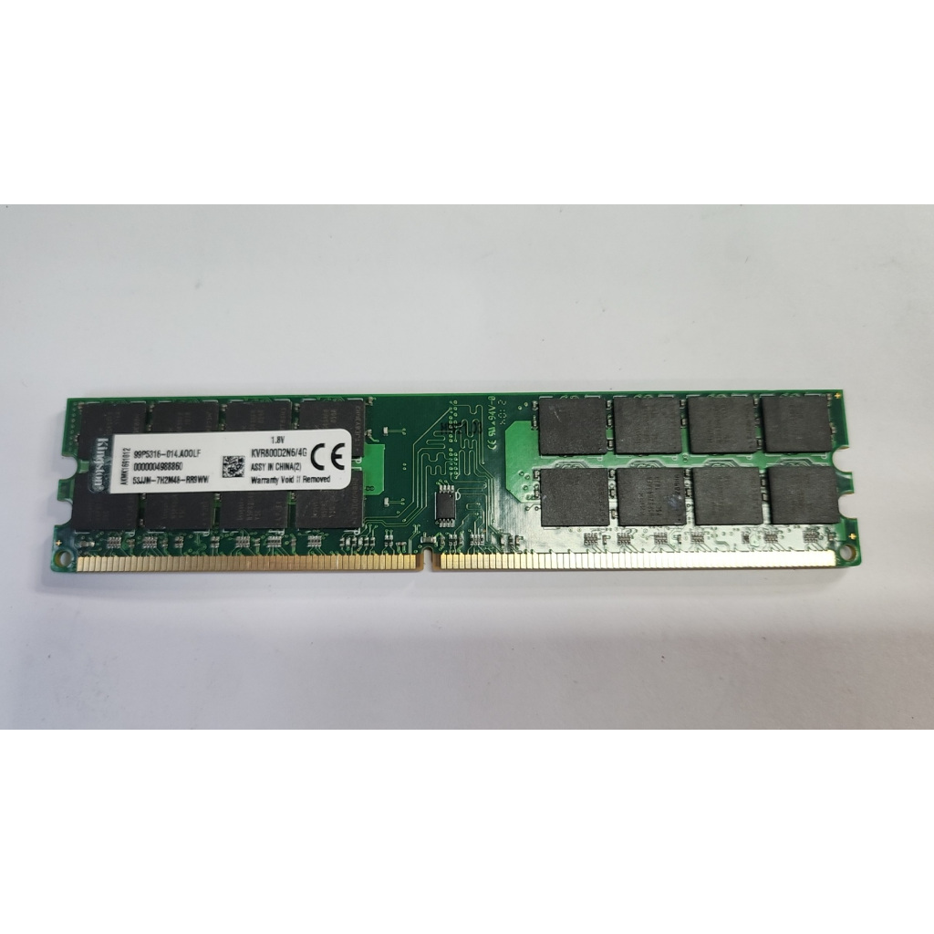 含稅 金士頓 DDR2 800 4G 4GB 雙面顆粒 原廠終保 KVR800D2N6/4G 01R199 | 蝦皮購物