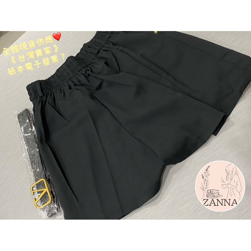 《zanna 》001定制款！！垂墜感闊腿寬鬆 休閒短褲 有附皮帶 女裝 西裝版 短褲 其他短褲 挺版 蝦皮購物