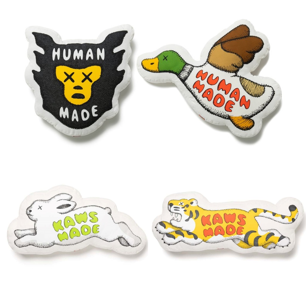 日貨代購CITY】HUMAN MADE CUSHION KAWS 抱枕鴨子暴風牛仔老虎