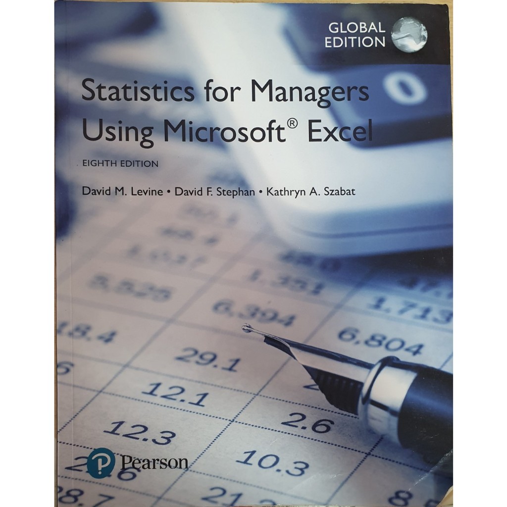 Statistics for managers using microsoft excel 8 e 