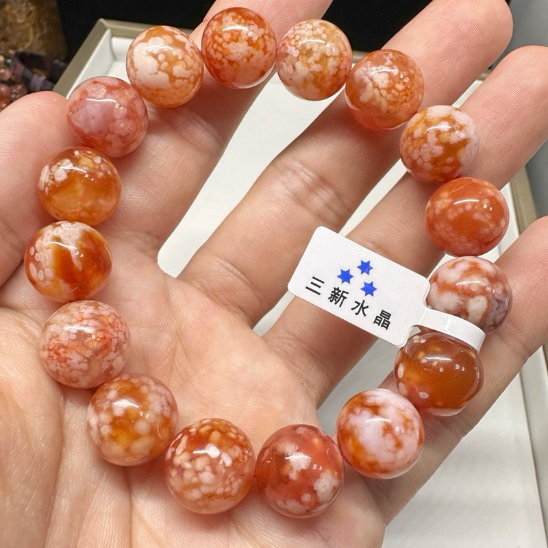 櫻花紅玉髓最高等級櫻花瑪瑙櫻花櫻花玉髓🌠三新水晶🌠飄花玉髓頂級天然