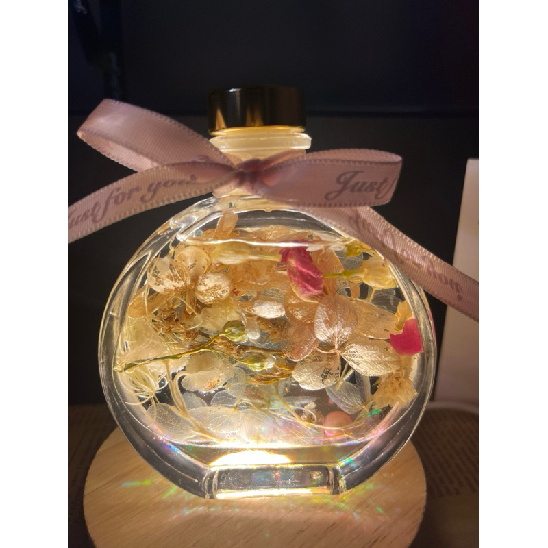 Product image 浮游花禮盒附卡片 浮游花夜燈 夜燈 浮游花 |畢業禮物 情人節禮物 教師節 送禮  禮盒 居家氛圍 擺飾| 𝘠𝘜𝘈𝘕 願 粉白