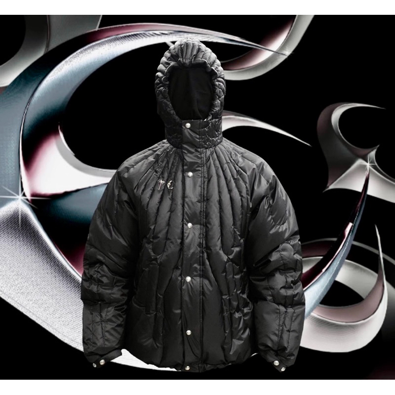 Thug Club Cave Goose Down Jacket Black