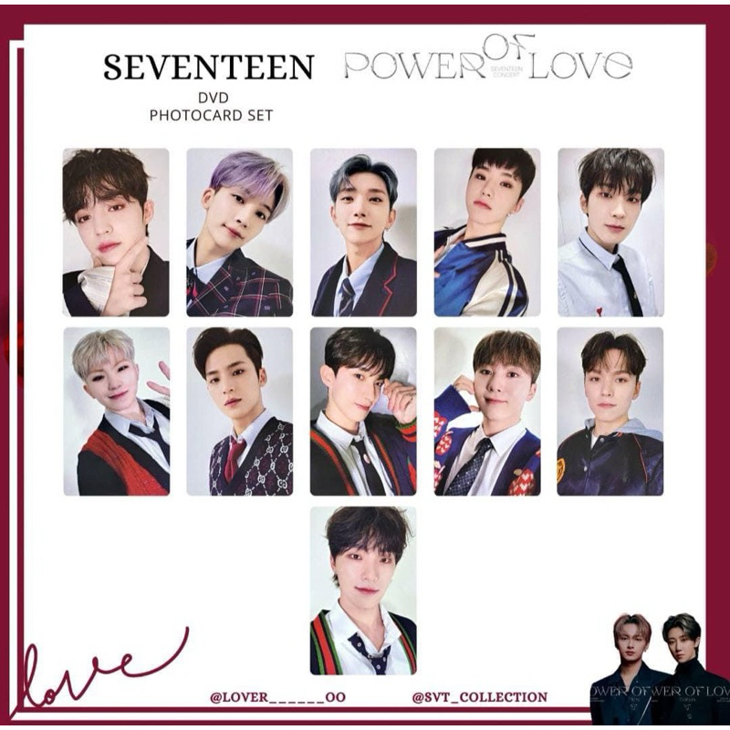 SEVENTEEN POWER OF LOVE DVD 數位版小卡| 蝦皮購物