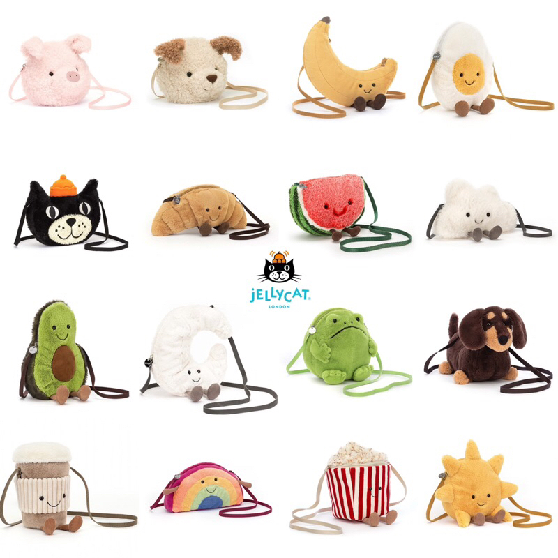 「現貨」Jellycat Bag 包包 可頌包 咖啡包 臘腸狗包 | 蝦皮購物