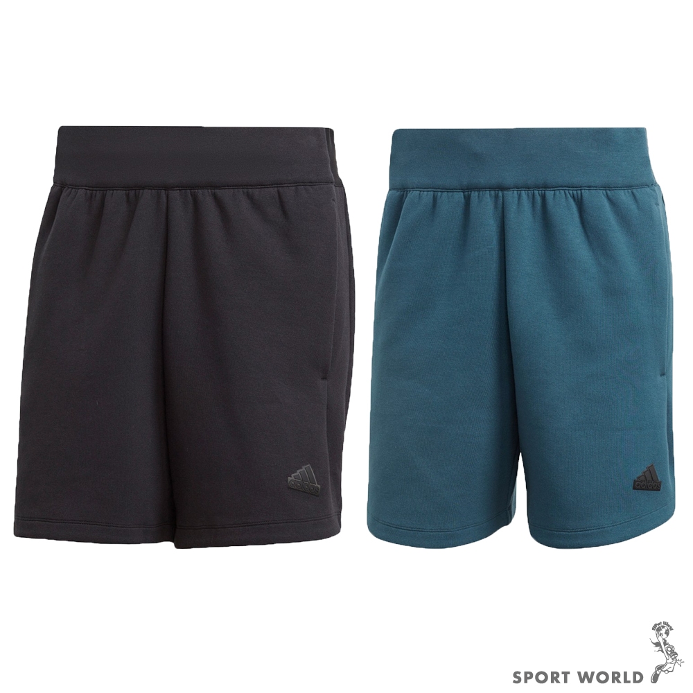 Adidas 短褲 男裝 拉鍊口袋 Z.N.E. 棉 黑/藍綠【運動世界】IN5096/IN5095 | 蝦皮購物