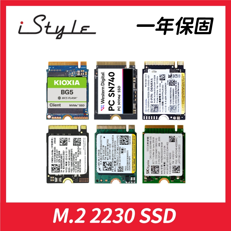 SSD M.2 2230｜固態硬碟【拆機版一年保】WD／Samsung／Micron／SK