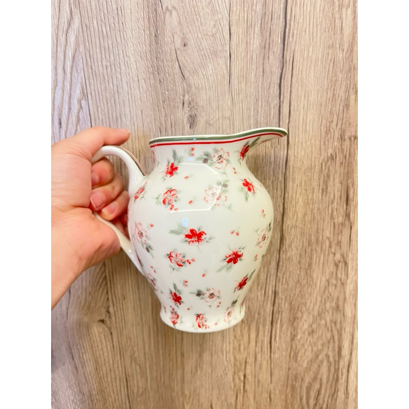 GreenGate Christina Suppenschüssel Weiß 0,5 Liter - Zeitloses Design Mit Blümchendekor