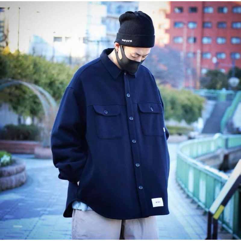 WTAPS 20AW WCPO JACKET WONY MOSSER 深藍 鋪棉 側口袋 襯衫外套 S