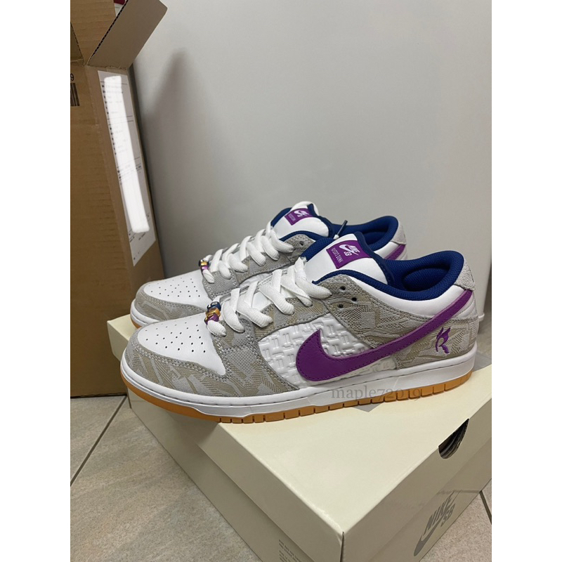 Nike Dunk 低筒鞋 Pure Platinum and Vivid Purple 27.5 FZ5251-001