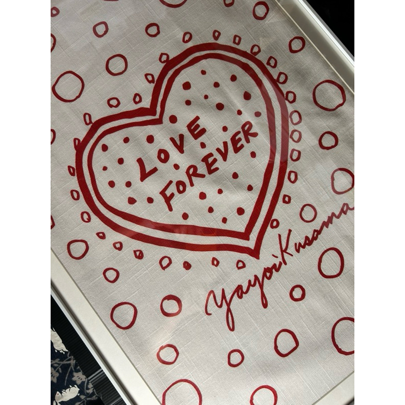 送他永恆不變的愛 ❤️的草間彌生 Love Forever 棉質掛畫