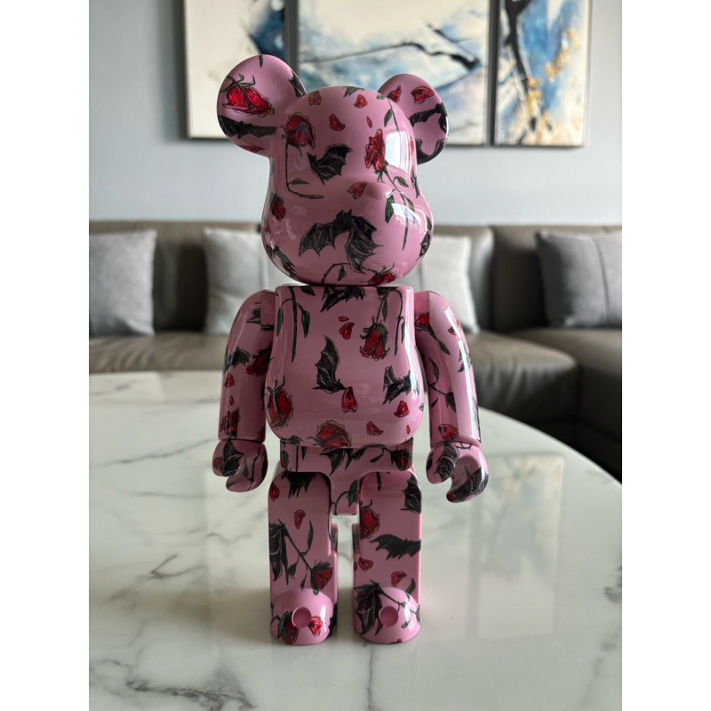 Be@rbrick Kidill × Eri Wakiyama Bat & Rose Pink 100％ & 400