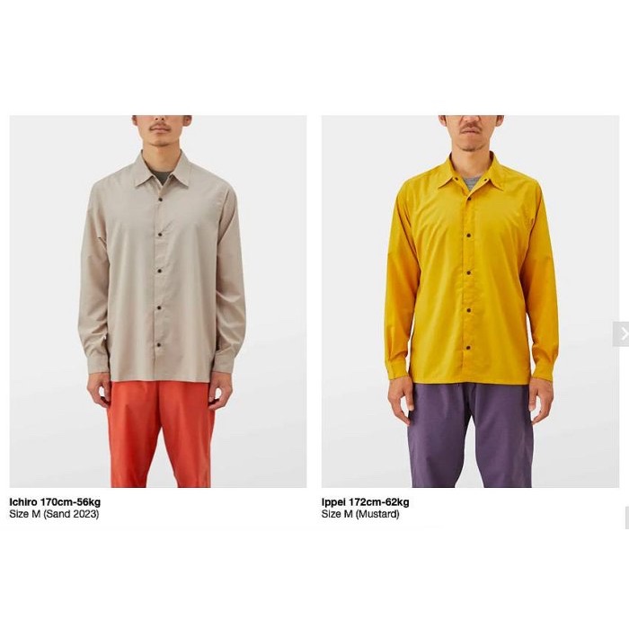 Mustard Denim | Peau de Loup 美品⭐︎山と道 UL Shirt Mustard