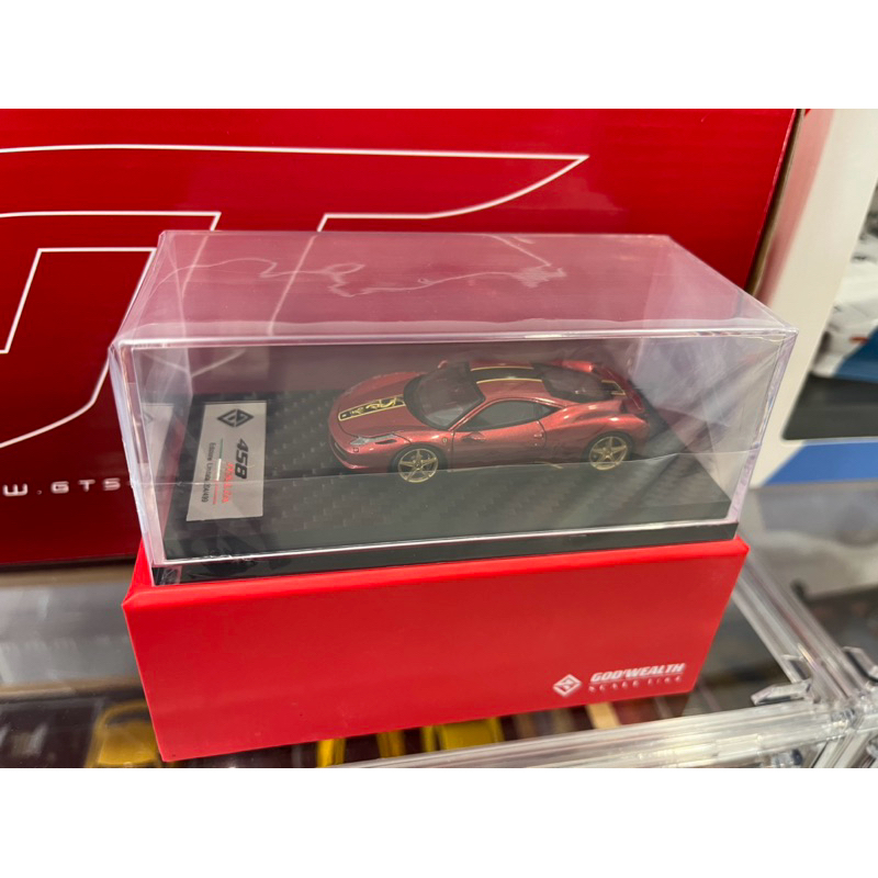 God’wealth 1/64 フェラーリ 458 イタリア ロッソコルサ GW GOD WEALTH 1:64 Ferrari 458 Italia 樹脂龍年特別版限量499pcs