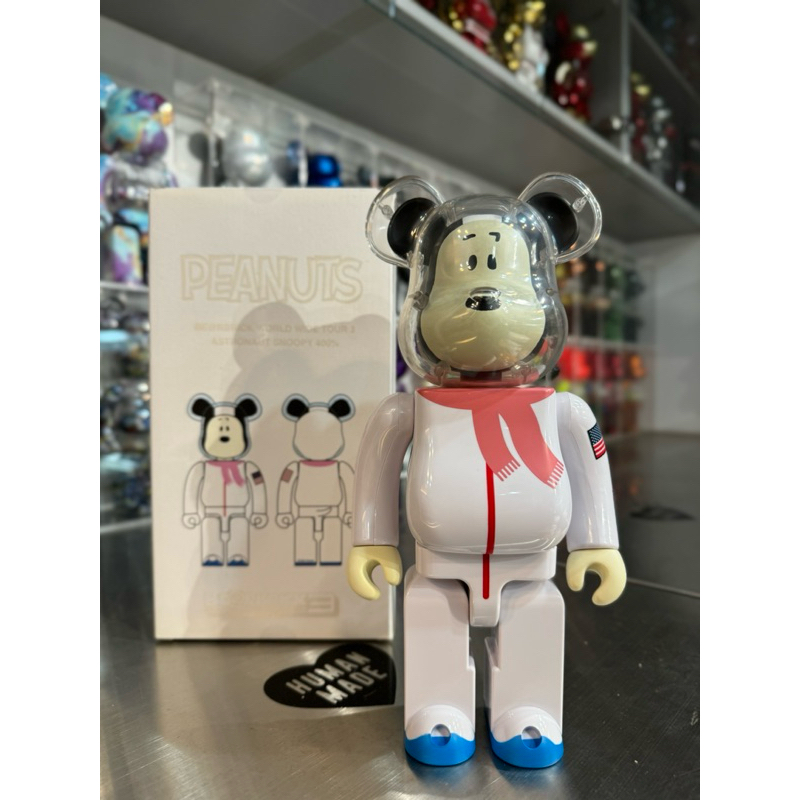 BE@RBRICK 庫柏力克熊bearbrick 太空史奴比ASTRONAUT SNOOPY 400