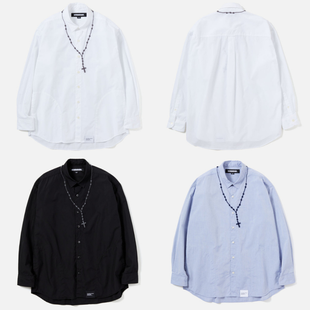 AllenTAPS】NEIGHBORHOOD 23SS CROSS EMBROIDERY SHIRT LS | 蝦皮購物