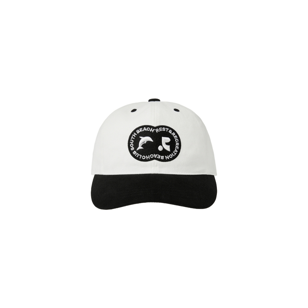 REST AND RECREATION] RR LOGO BALL CAP - NAVY - SOPOGO