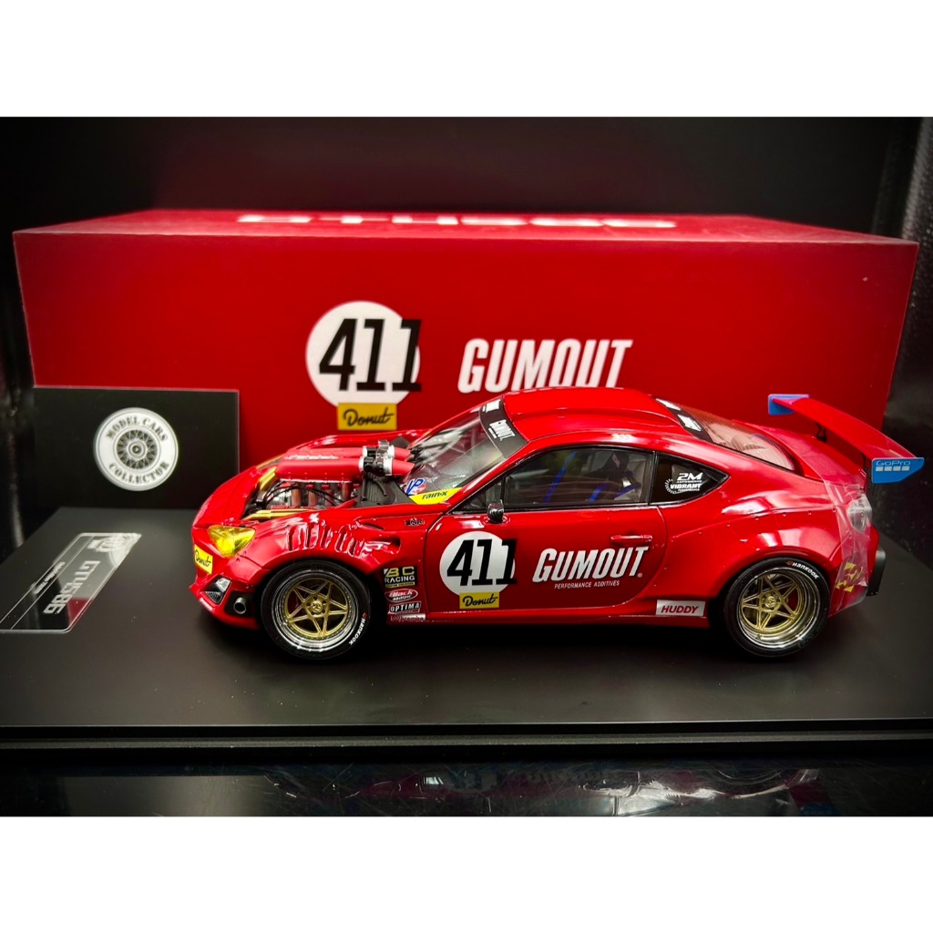 收藏模人】DCN Gumout GT4586 Toyota 86 JDM GT86 改裝車模型車1:18 1