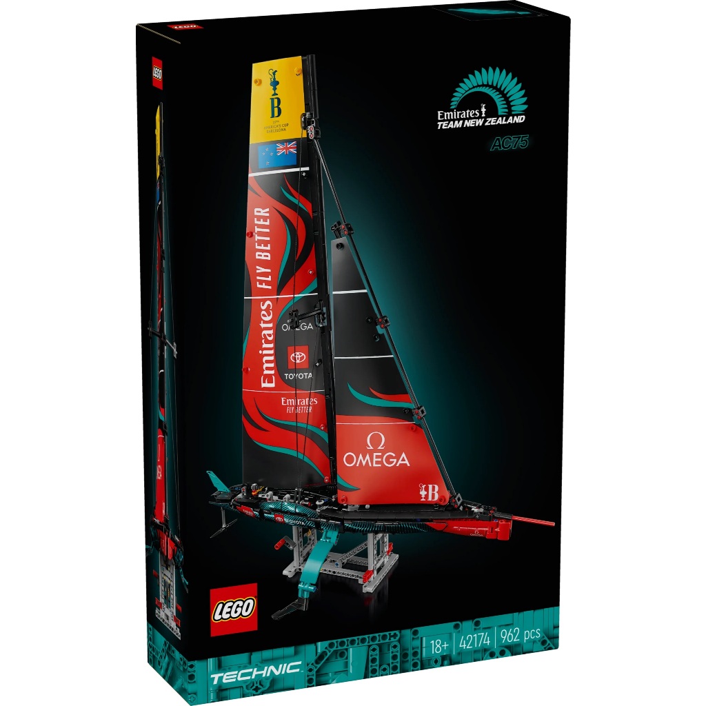 LEGO 42174 紐西蘭酋長隊 AC75 遊艇《熊樂家 高雄樂高專賣》Technic 科技系列 | 蝦皮購物