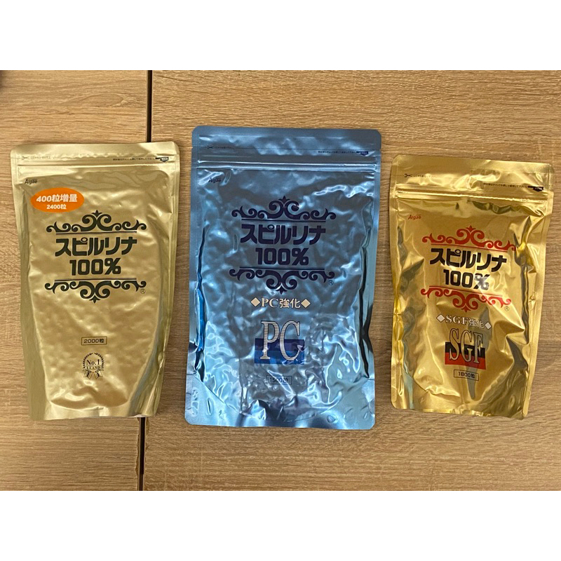 日本Japan Algae 100%螺旋藻2400粒/ PC藻藍素強化1500粒/ SGF強化1800粒 | 蝦皮購物