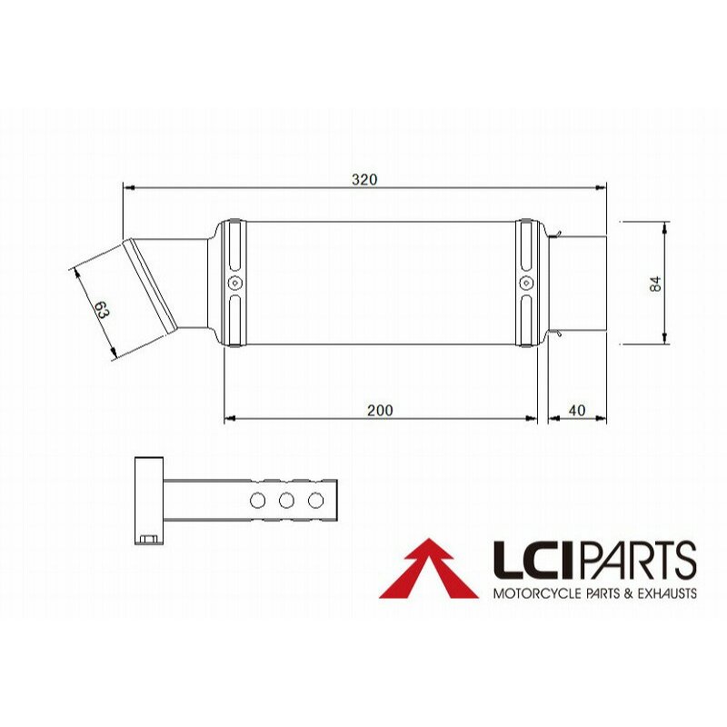 來自日本奈良的超便宜排氣管!!! LCI ZX-4RR 短版鈦合金尾段排氣