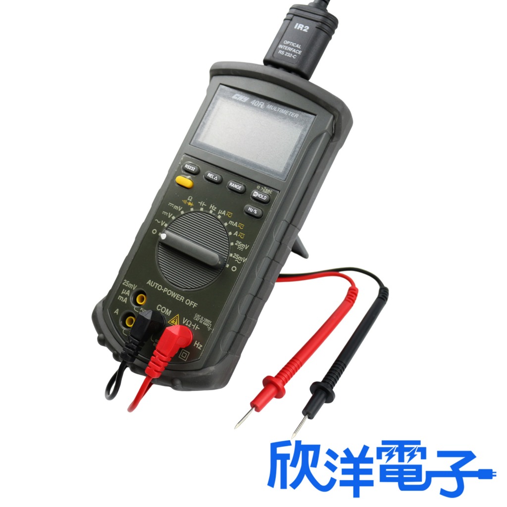 出清 HILA 海碁國際 數位多用電錶 RS232介面 (CHY-40R) 直流/交流電壓、電流、電阻、電容、頻率、導通 | 蝦皮購物