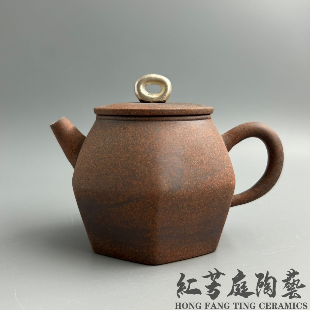 紅芳庭【老岩泥泡茶壺】門市現貨方山壺茶壺老岩泥茶壺岩礦壺日式泡茶壺日式茶壺粗陶泡茶用具|