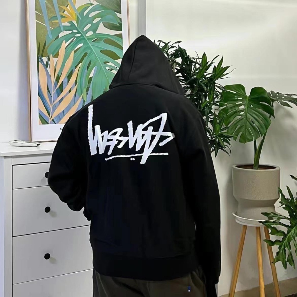 STUSSY FLIPPED ZIP HOODIE 反寫顛倒LOGO 連帽外套男女情侶款基礎款| 蝦皮購物