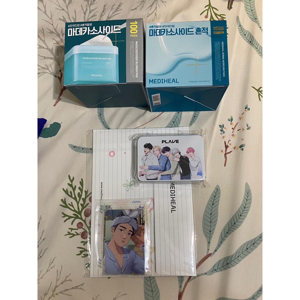 PLAVE mediheal 特典　セット 現貨plave mediheal 2.0 3.0 小卡含鐵盒全新銀虎斑比藝俊銀虎哈