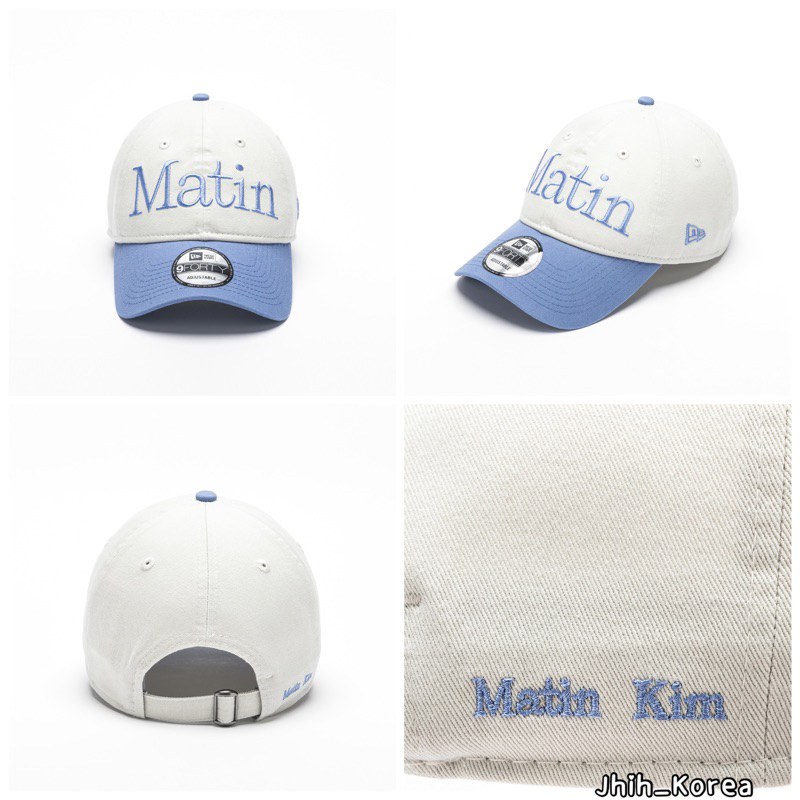 📌 預購韓國代購NEWERA x MATIN KIM 940UNST LOGO 牛仔拼接撞色