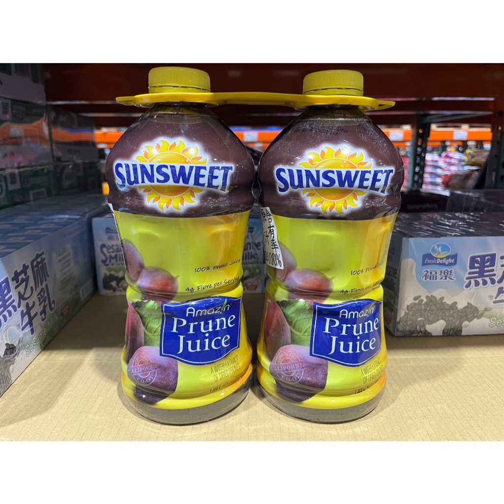 台中小蜜蜂美式賣場代購 開發票統編 Sunsweet 天然梅汁 每瓶 189公升 X 2 入 果汁 蝦皮購物 