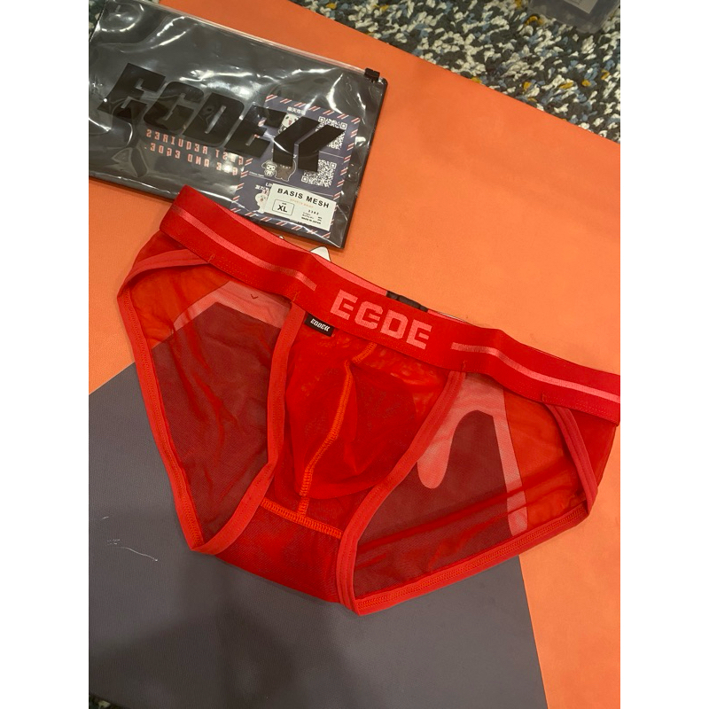 EGDE Basis mesh 3382 Red XL 三角內褲 | 蝦皮購物