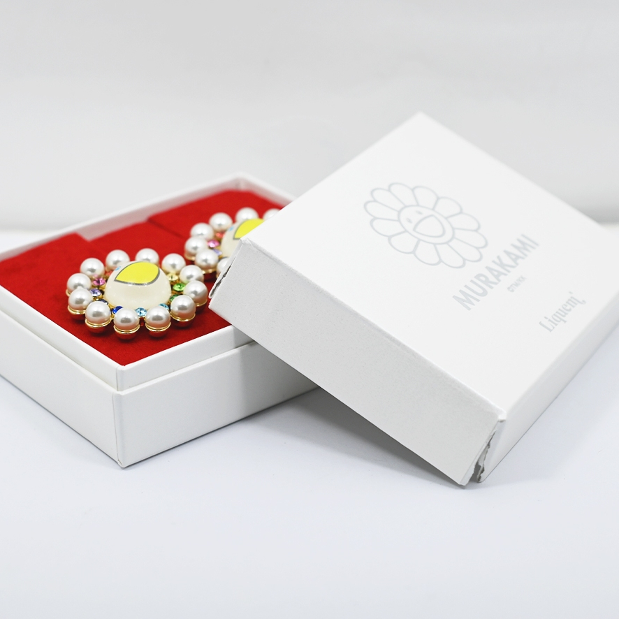 日本限定✈️村上隆x Liquem 新款櫻花| 彩色花花珍珠耳針/ 耳夾