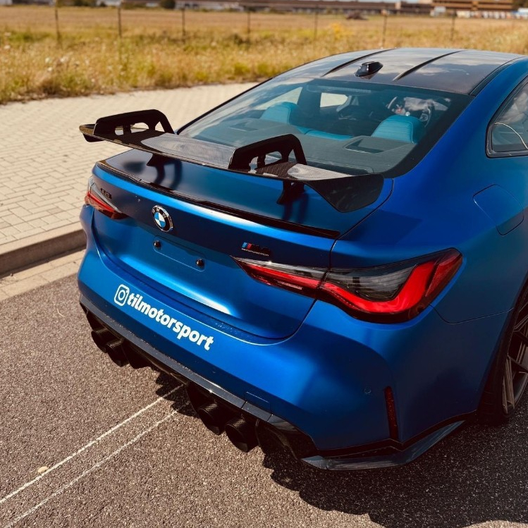 【EMR x Alpha-N】BMW G87 M2｜G80 M3｜G82 M4 升級 乾式碳纖維 尾翼 戰鬥尾翼 鵝頸 | 蝦皮購物