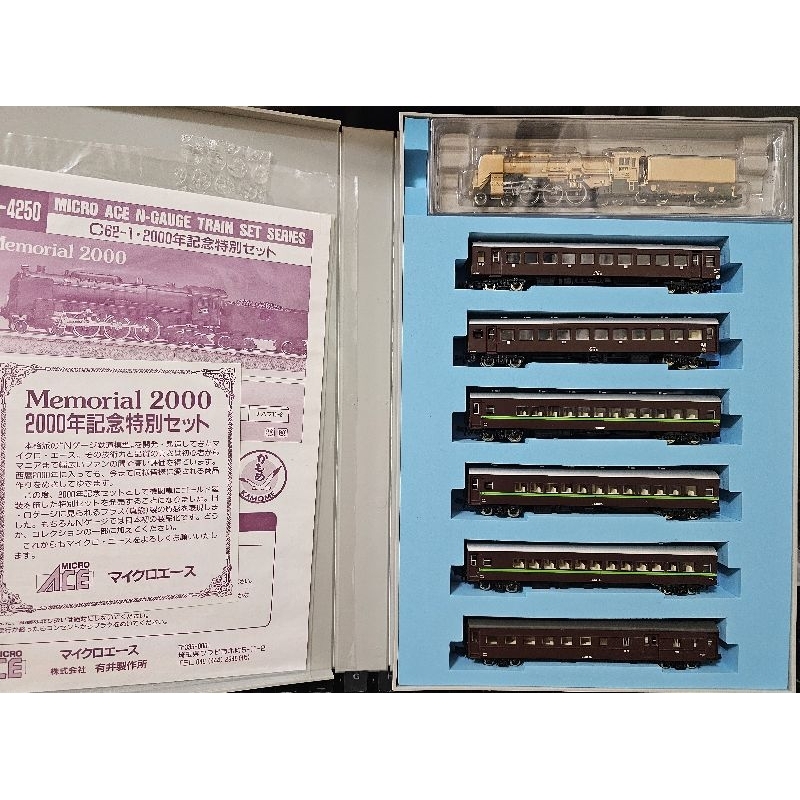 MICROACE A-4250 C62-1 鐵道模型2000週年記念set