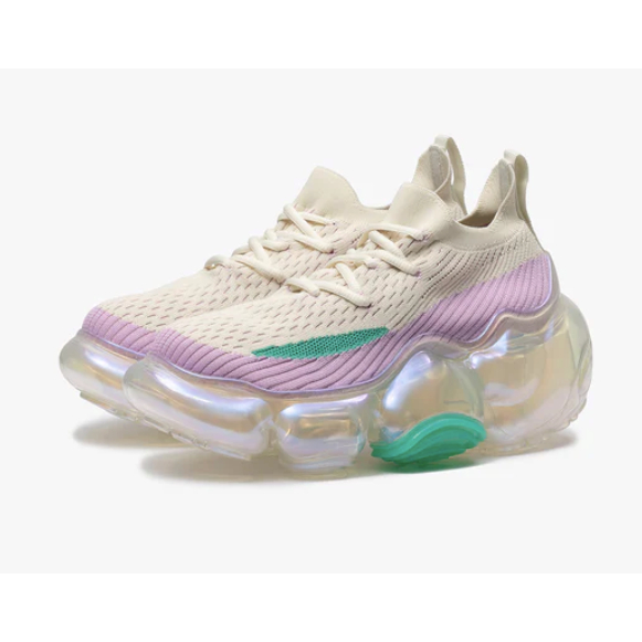 日本直購] ?? grounds MOOPIE T2 泡泡鞋氣墊鞋CREAM LILAC/CLEAR 