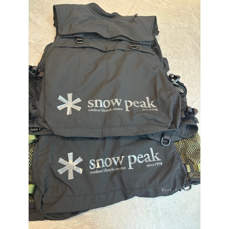 🇯🇵Snow peak x TONEDTROUT Flexible Guide Vest One Olive 釣魚背心