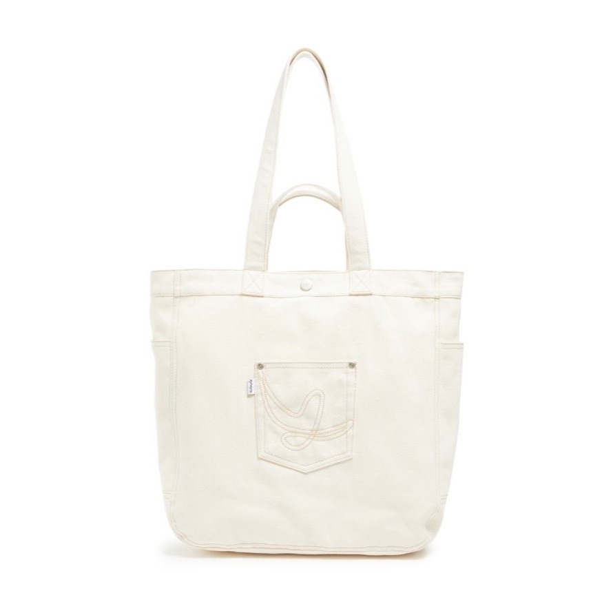 🇰🇷 KaiStore 現貨小飛人Mark Gonzales 丹寧布托特包牛仔布包托