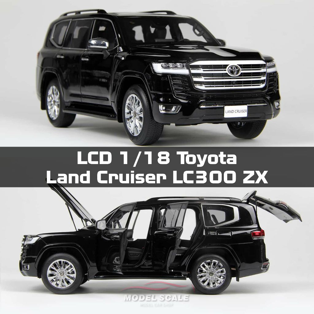 模例】LCD 1/18 Toyota Land Cruiser LC300 ZX 合金全開黑色| 蝦皮購物
