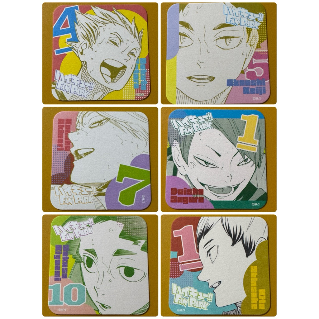 🆕ハイキュー!!アートコースター「FUN‼」排球少年杯墊。赤葦京治。木葉