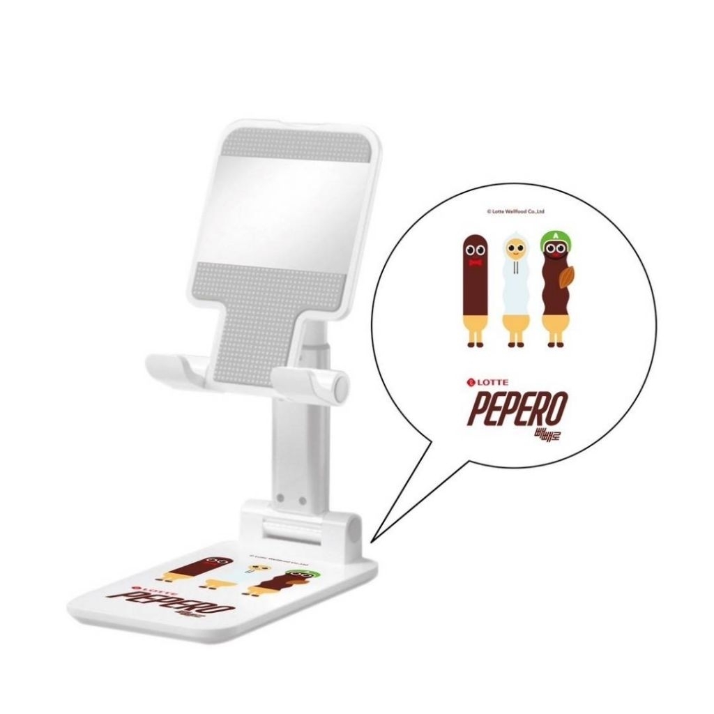 LOTTE PEPERO FRIENDS造型隨身鏡手機架 懶人立架 手機架 站立手機架 鏡子手機架 鏡子 | 蝦皮購物
