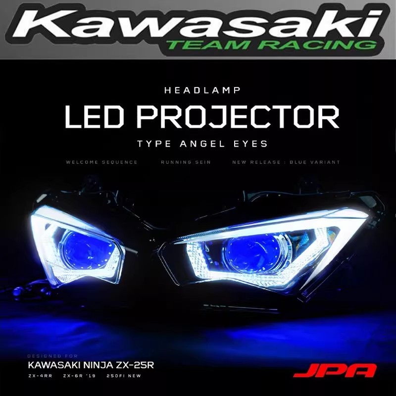 燈 KAWASAKI 川崎忍者Ninja400 ZX25R 4RR 6R/636改裝件前大燈透鏡總成JPA